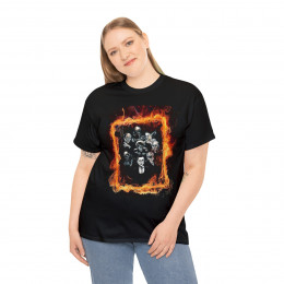 Flame Framed Universal Monsters Unisex Heavy Cotton Tee