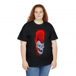Punk Rock Skull L with Mohawk T Shirt Men's Short Sleeve Tee
