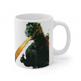 Godzilla the original Death Ray White Mug 11oz