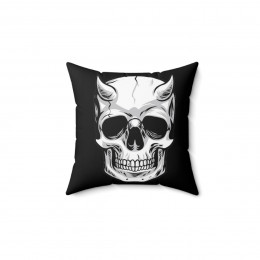 Demon Skull complete Spun Polyester Square Pillow gift